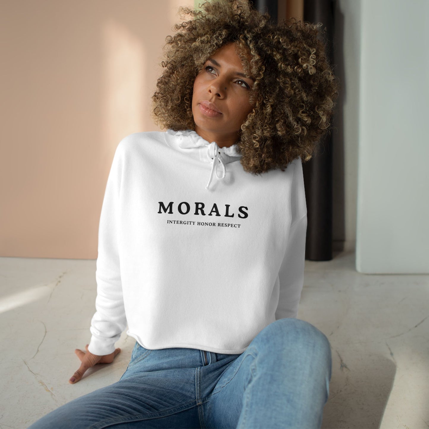 MORALS IHR Crop Hoodie