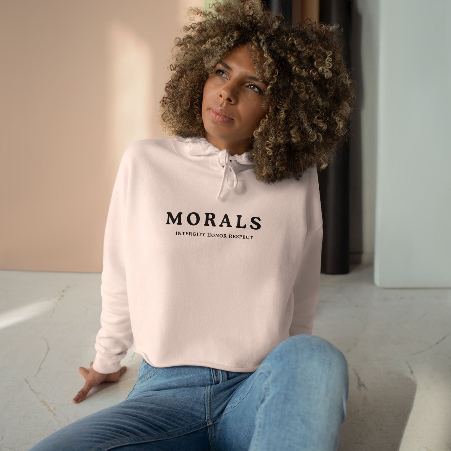 MORALS IHR Crop Hoodie