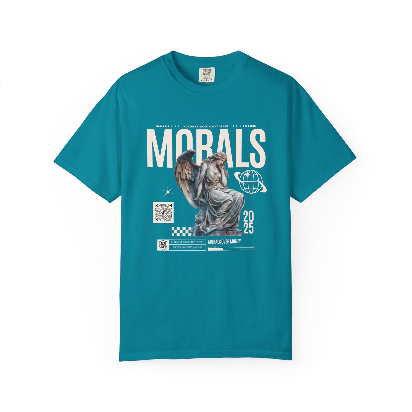 Garment-Dyed T-shirt - MORALS Print