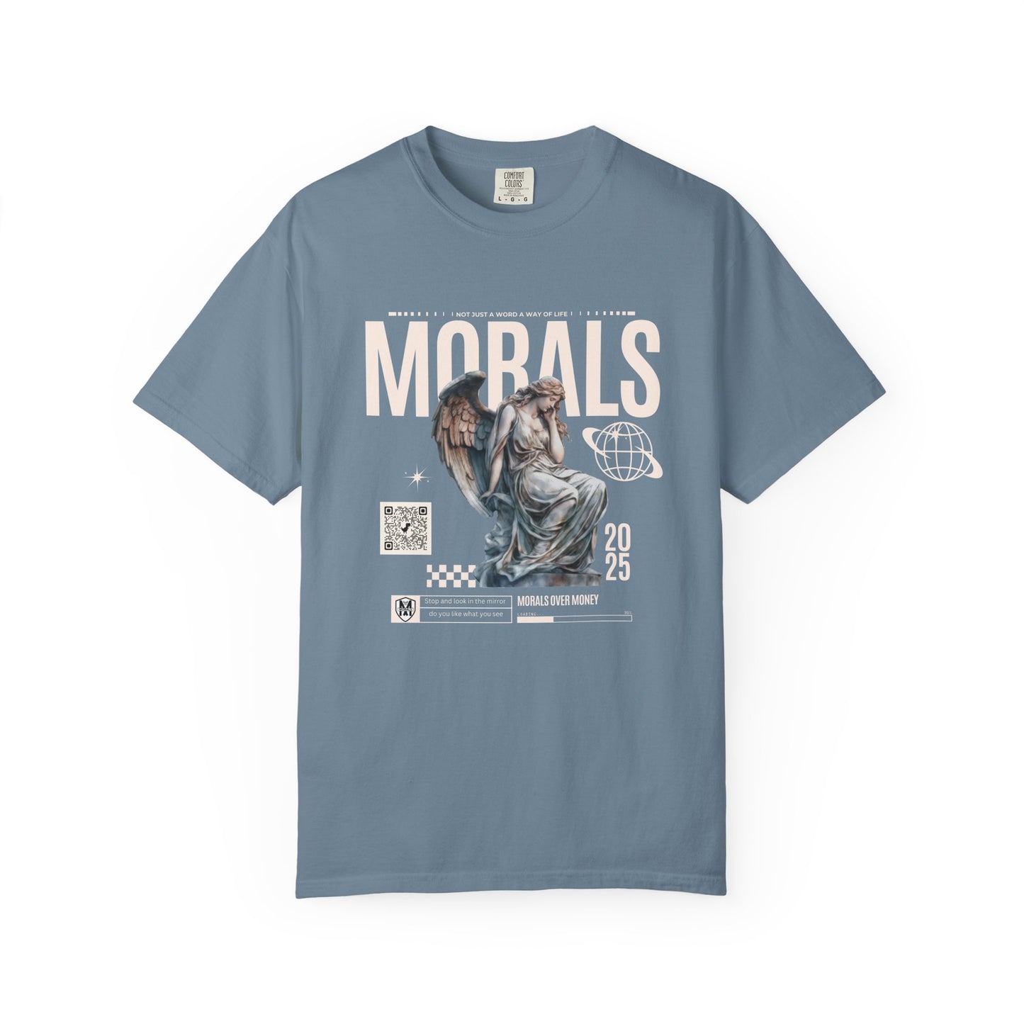 Garment-Dyed T-shirt - MORALS Print