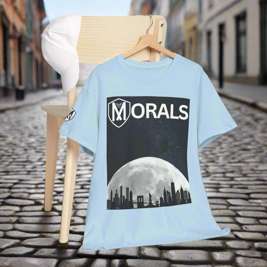 Morals NYC Skyline on the moon