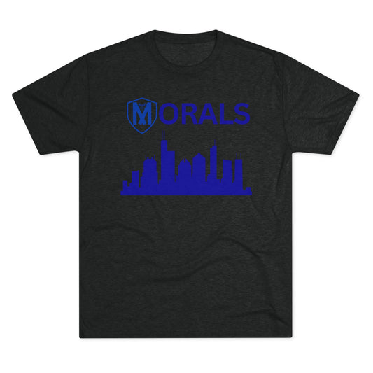 Chicago City Skyline Morals Tri-Blend T-Shirt