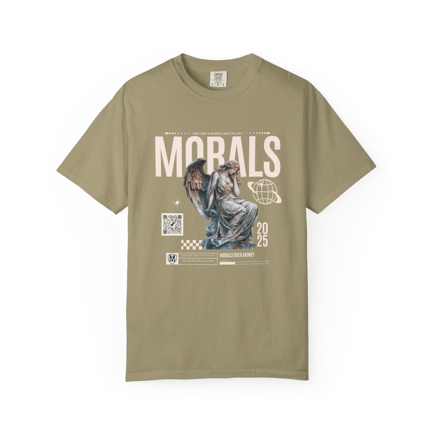 Garment-Dyed T-shirt - MORALS Print