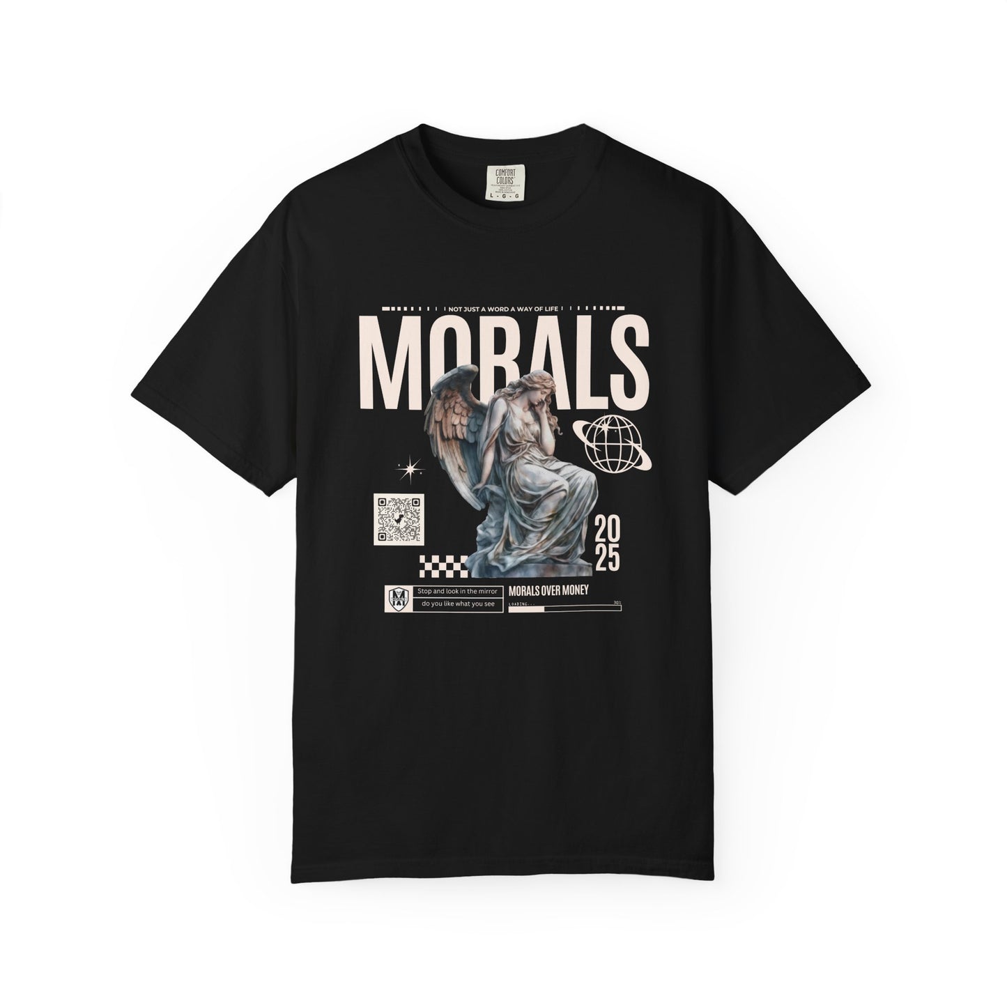 Garment-Dyed T-shirt - MORALS Print