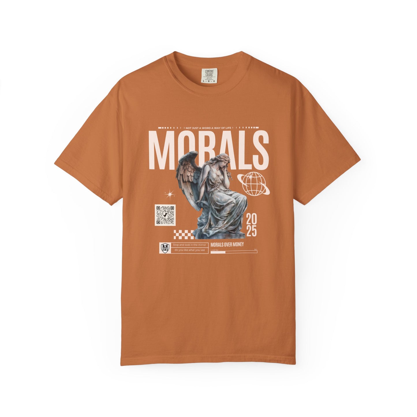 Garment-Dyed T-shirt - MORALS Print