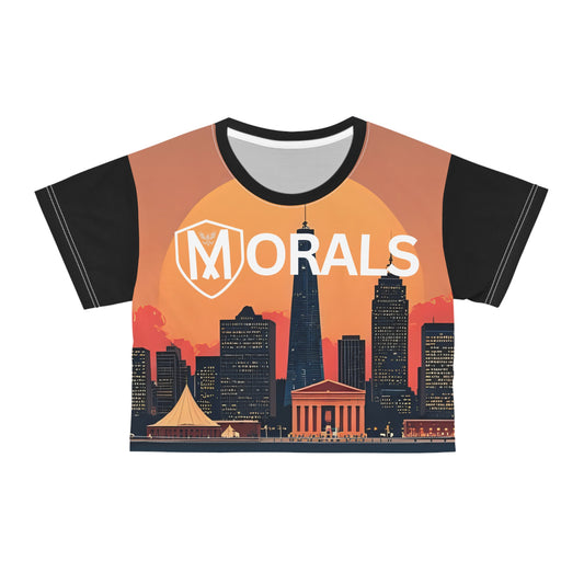 Morals Sunset Crop Tee