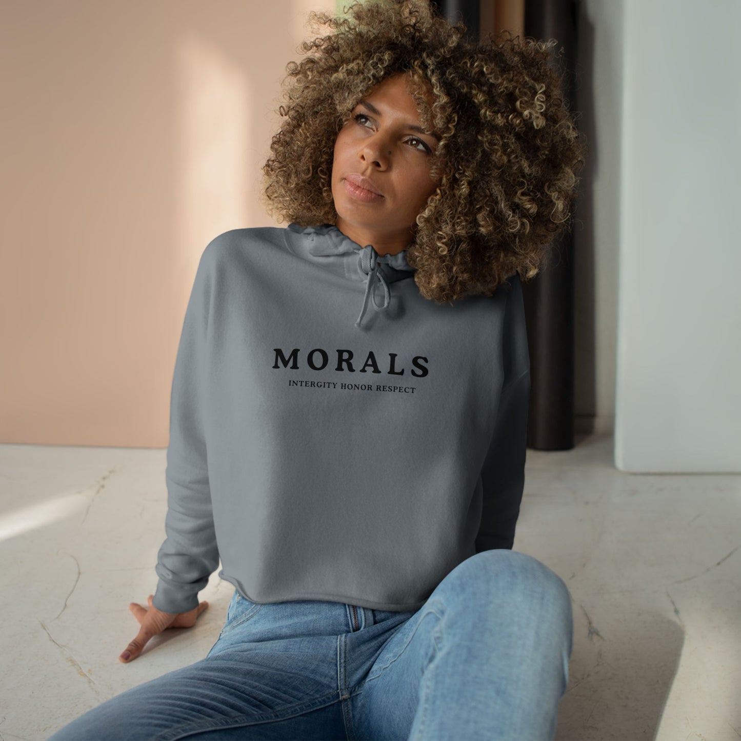 MORALS IHR Crop Hoodie