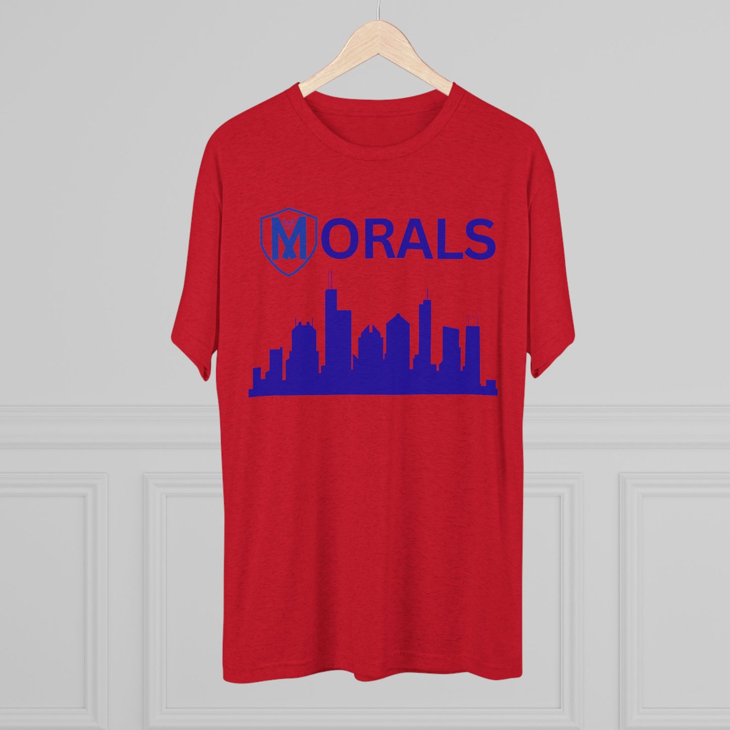 Chicago City Skyline Morals Tri-Blend T-Shirt
