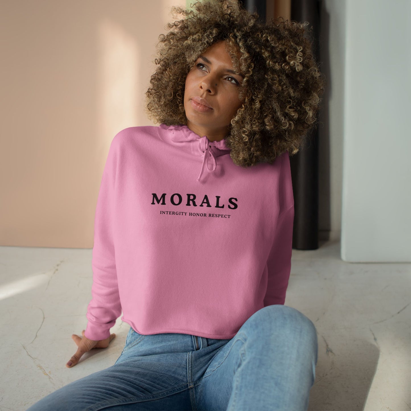 MORALS IHR Crop Hoodie