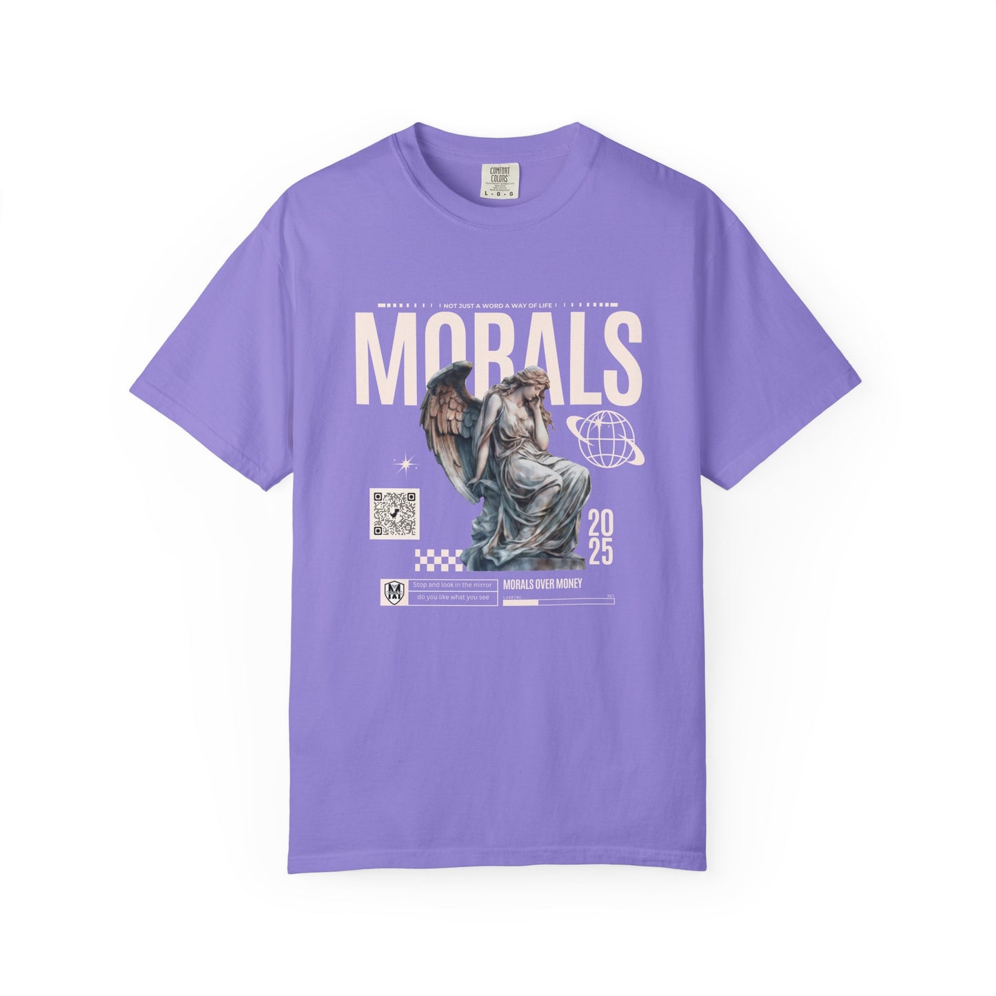 Garment-Dyed T-shirt - MORALS Print