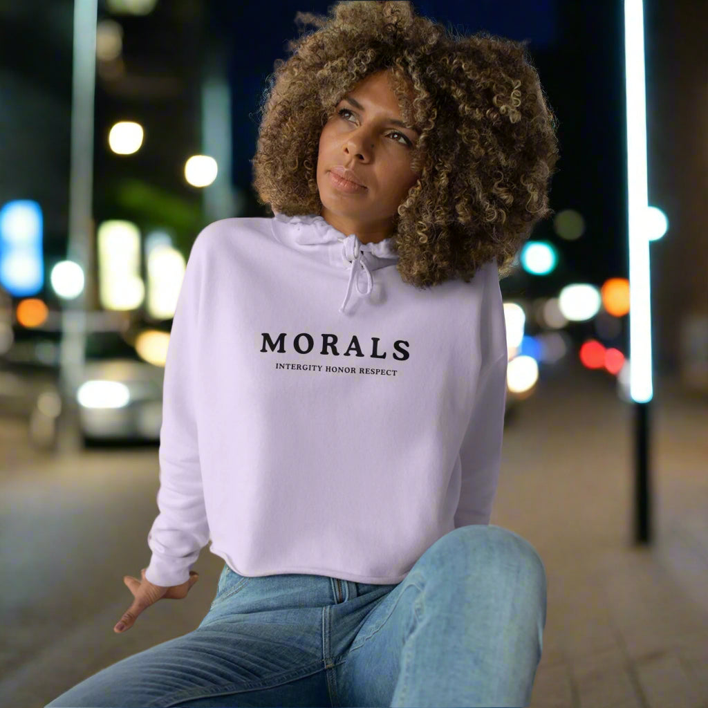 MORALS IHR Crop Hoodie