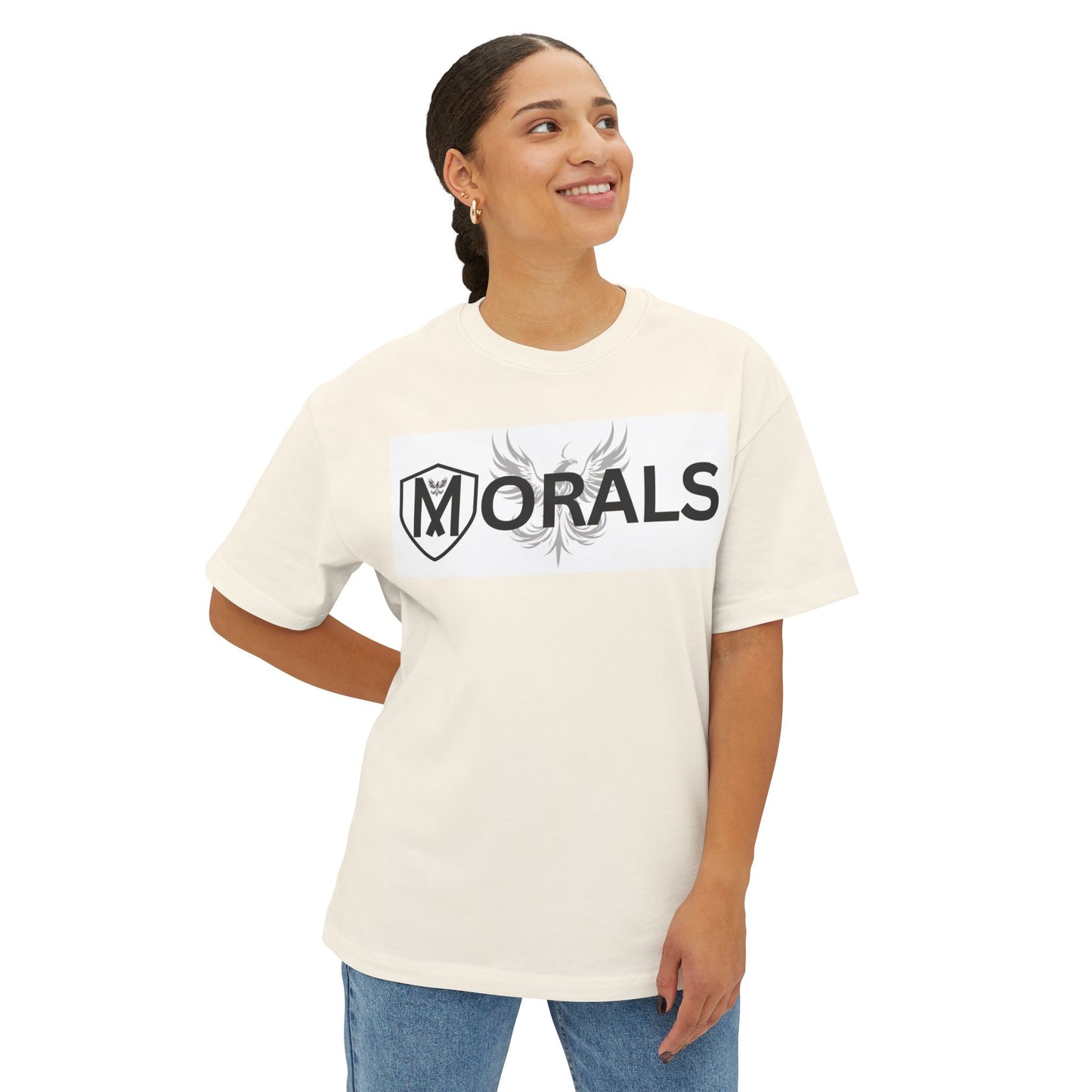 MORALS BOX LOGO Oversized Boxy T-Shirt