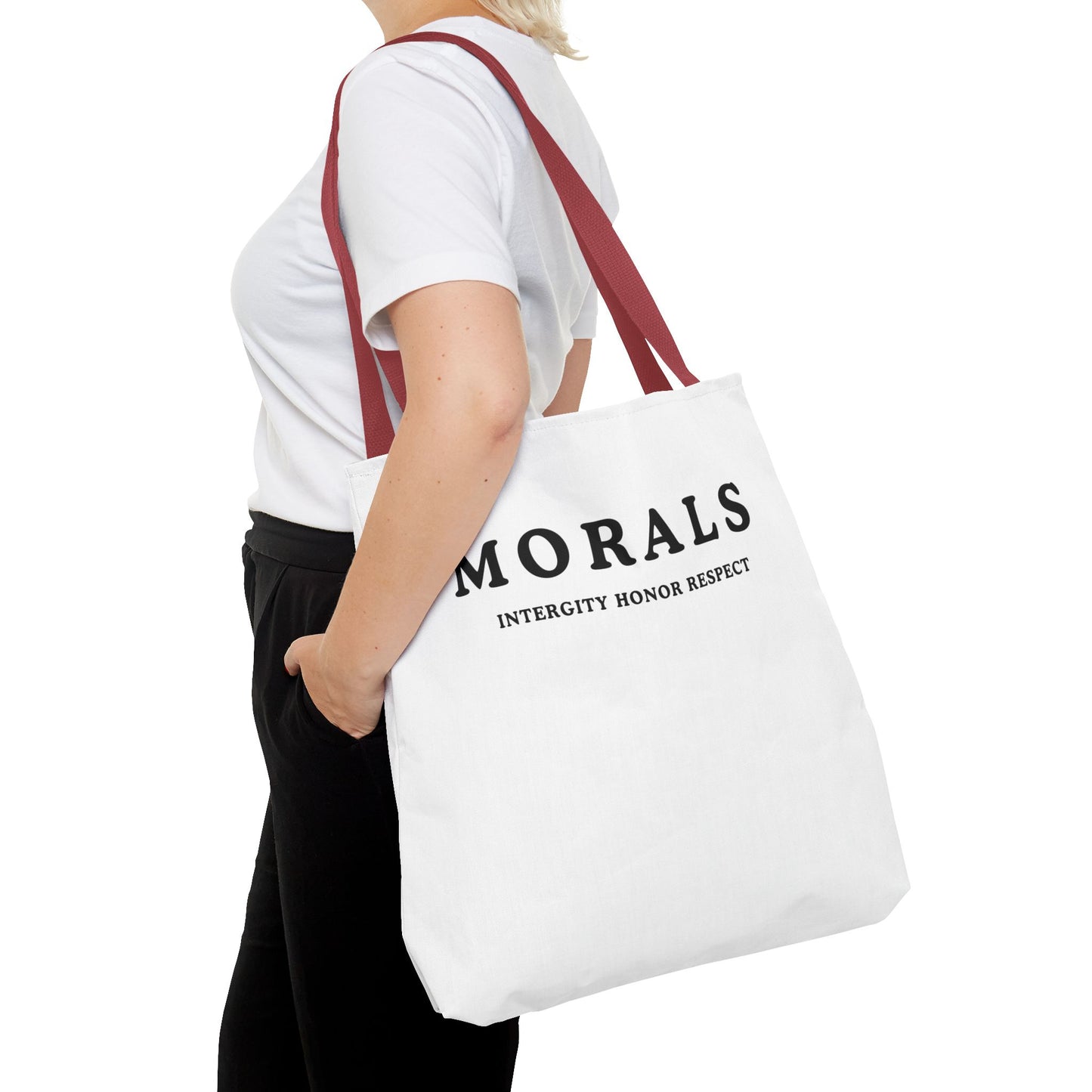 Morals Tote Bag - Integrity, Honor, Respect | Reusable Shopping Bag | Eco-Friendly Gift | Stylish Beach Bag | Thoughtful Present | [...]