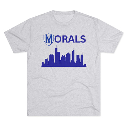 Chicago City Skyline Morals Tri-Blend T-Shirt