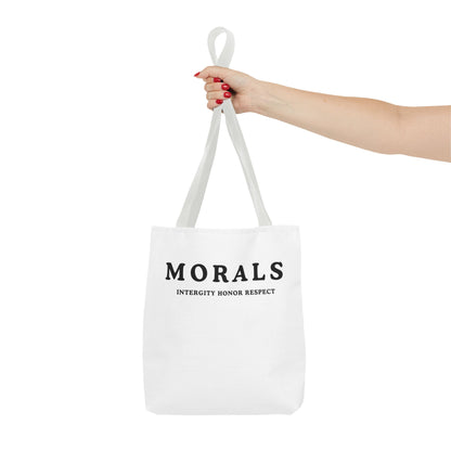 Morals Tote Bag - Integrity, Honor, Respect | Reusable Shopping Bag | Eco-Friendly Gift | Stylish Beach Bag | Thoughtful Present | [...]
