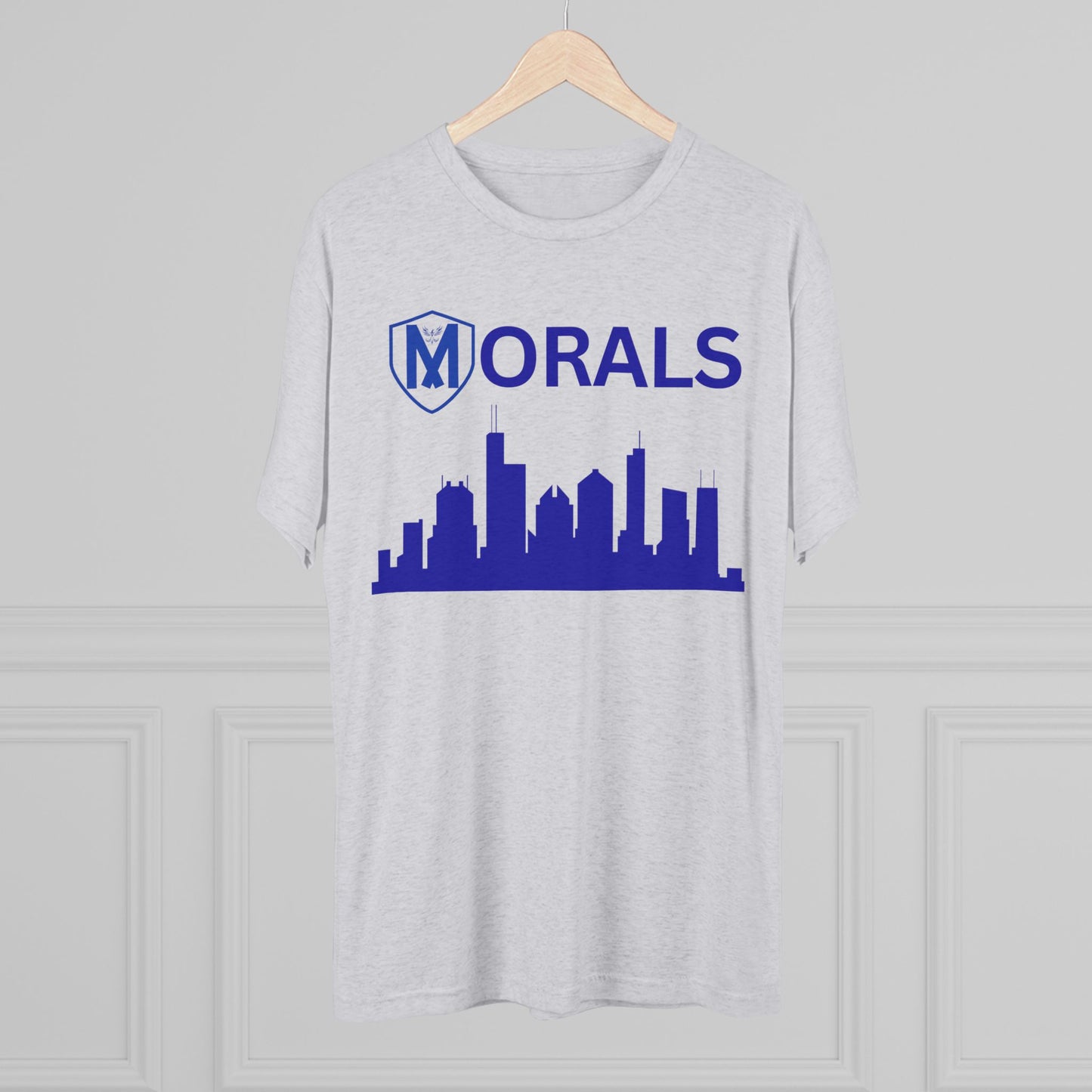 Chicago City Skyline Morals Tri-Blend T-Shirt