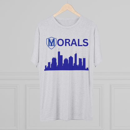 Chicago City Skyline Morals Tri-Blend T-Shirt