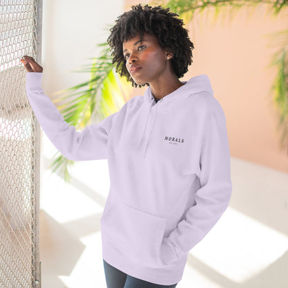 Morals Three-Panel Fleece Hoodie