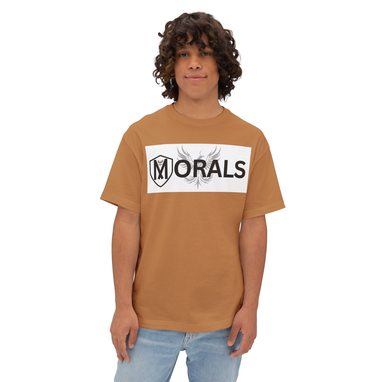 MORALS BOX LOGO Oversized Boxy T-Shirt