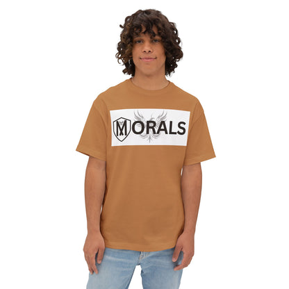 MORALS BOX LOGO Oversized Boxy T-Shirt