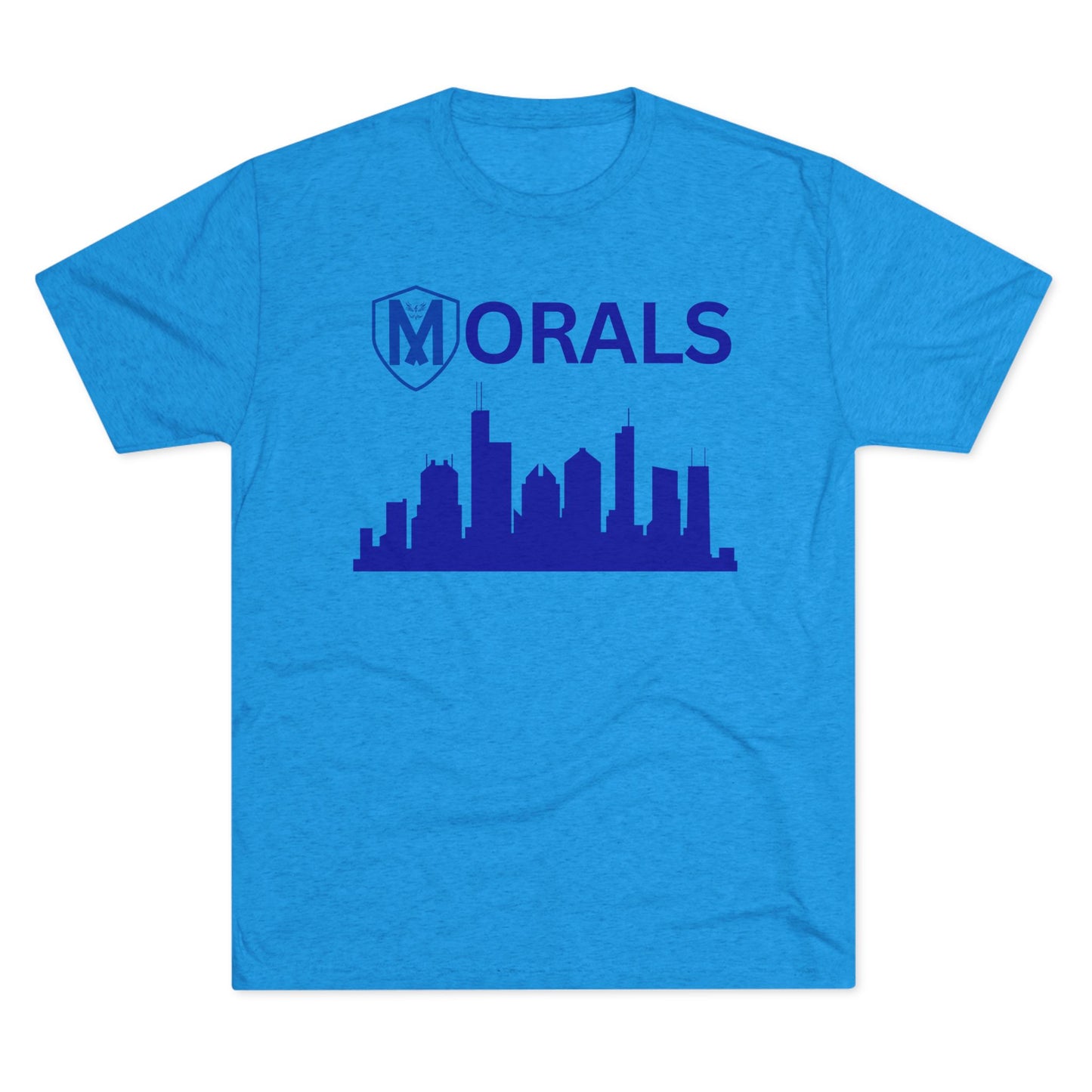 Chicago City Skyline Morals Tri-Blend T-Shirt