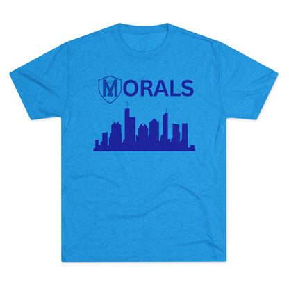 Chicago City Skyline Morals Tri-Blend T-Shirt