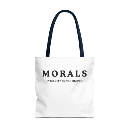 Morals Tote Bag - Integrity, Honor, Respect | Reusable Shopping Bag | Eco-Friendly Gift | Stylish Beach Bag | Thoughtful Present | [...]