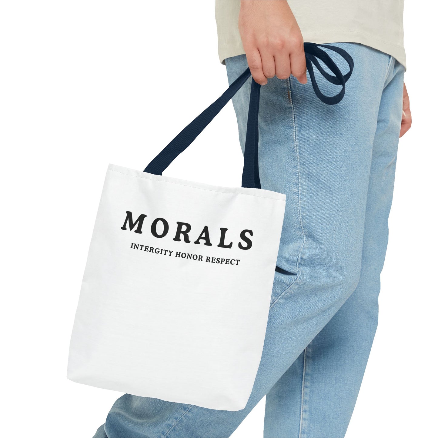 Morals Tote Bag - Integrity, Honor, Respect | Reusable Shopping Bag | Eco-Friendly Gift | Stylish Beach Bag | Thoughtful Present | [...]