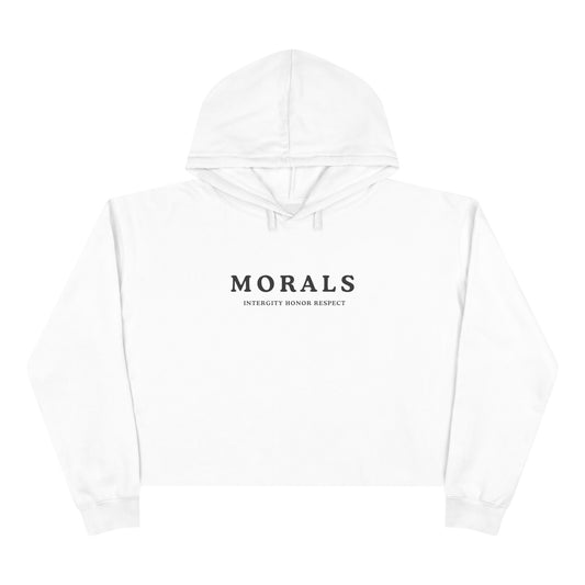MORALS IHR  Crop Hoodie