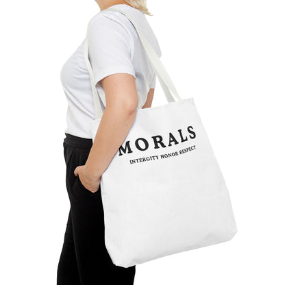 Morals Tote Bag - Integrity, Honor, Respect | Reusable Shopping Bag | Eco-Friendly Gift | Stylish Beach Bag | Thoughtful Present | [...]