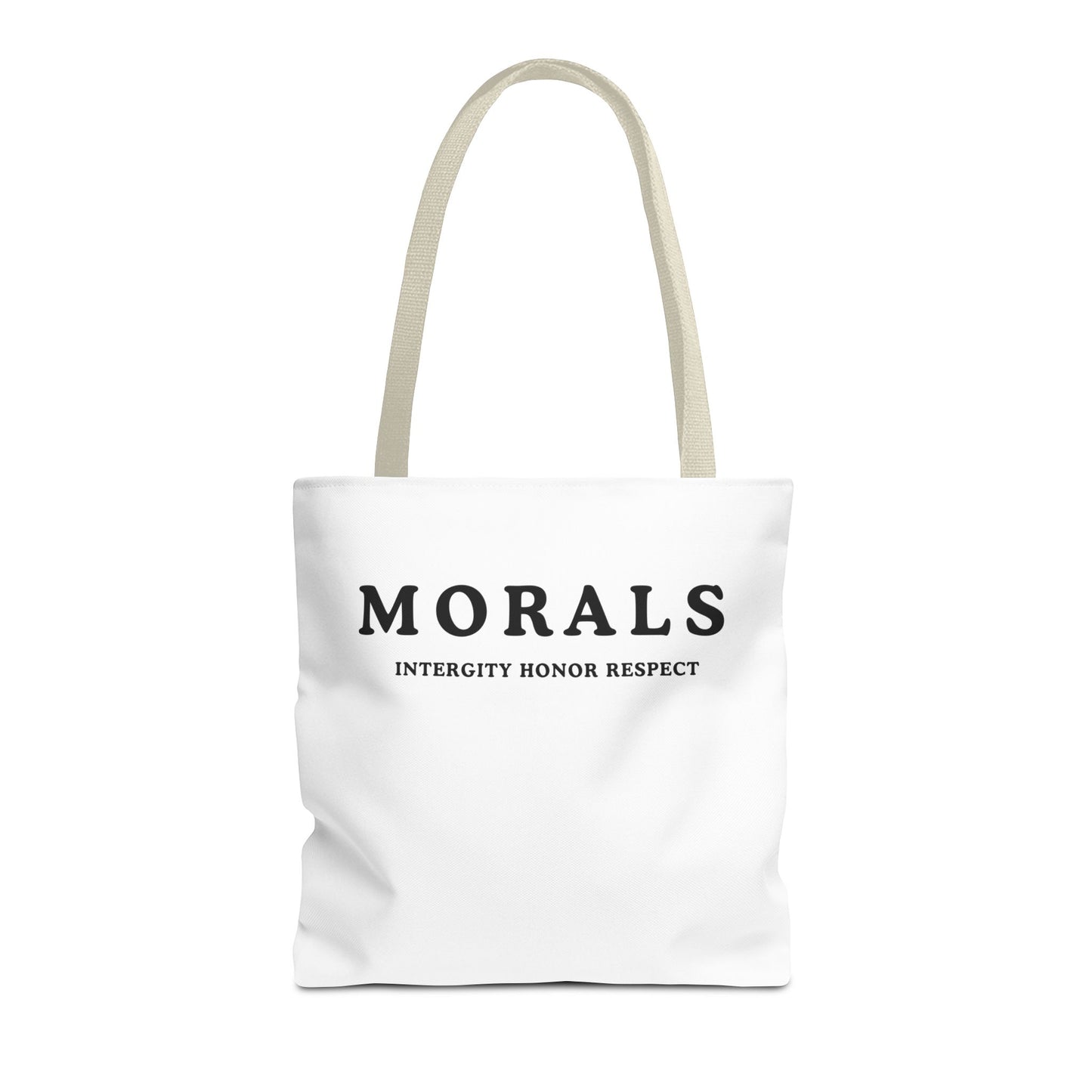 Morals Tote Bag - Integrity, Honor, Respect | Reusable Shopping Bag | Eco-Friendly Gift | Stylish Beach Bag | Thoughtful Present | [...]