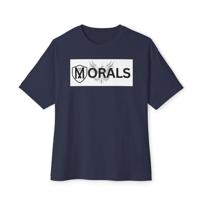 MORALS BOX LOGO Unisex Oversized Boxy Tee