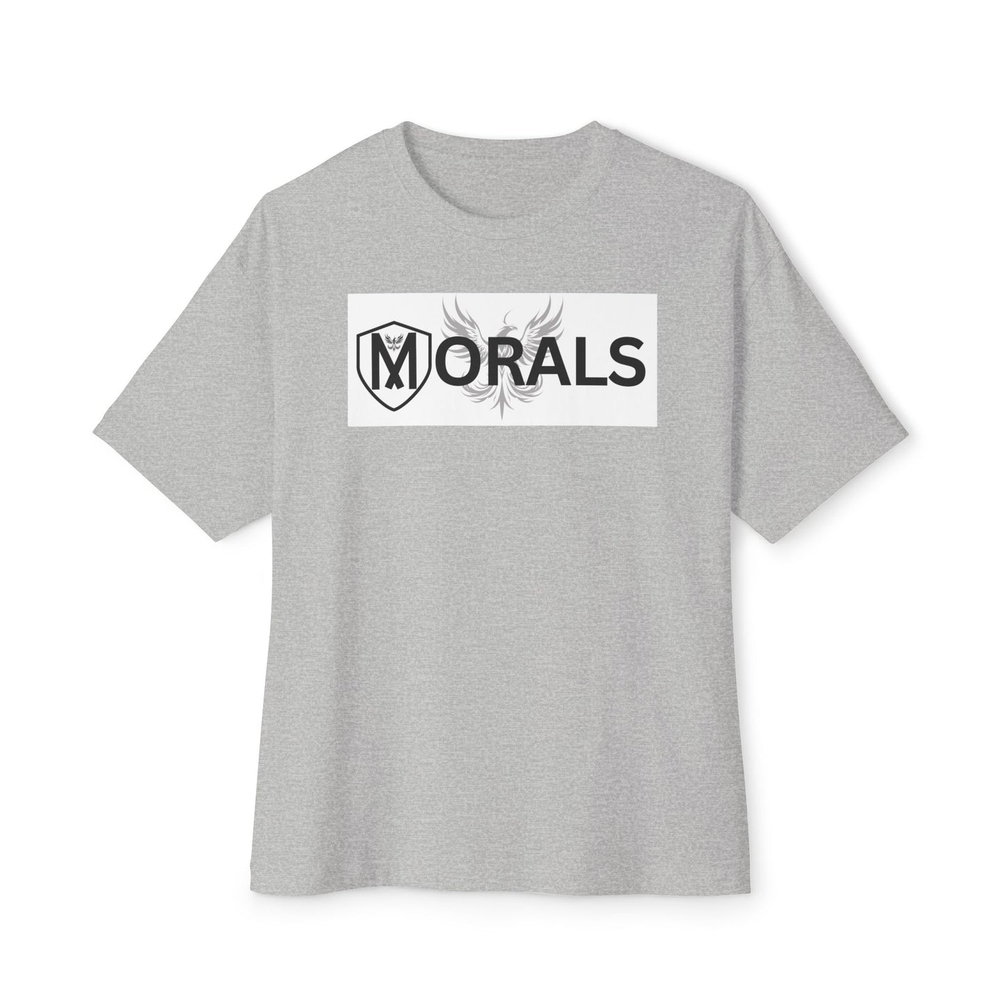 MORALS BOX LOGO Unisex Oversized Boxy Tee