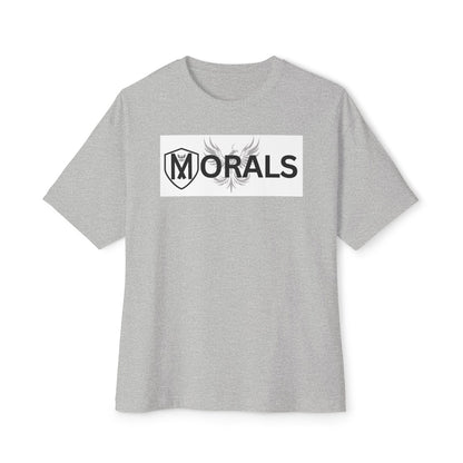 MORALS BOX LOGO Unisex Oversized Boxy Tee