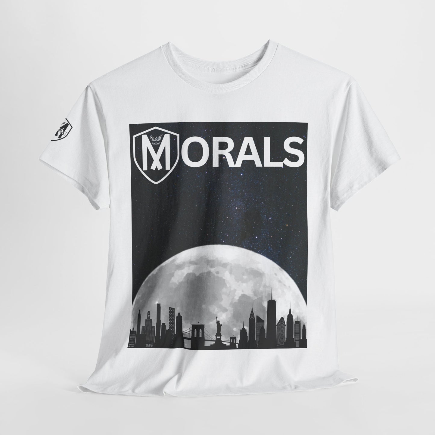 Morals NYC Skyline on the moon