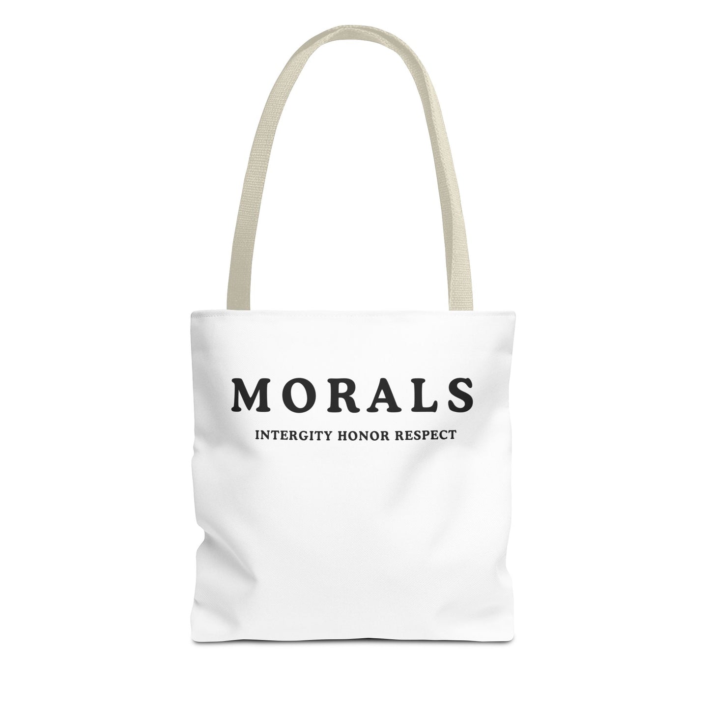 Morals Tote Bag - Integrity, Honor, Respect | Reusable Shopping Bag | Eco-Friendly Gift | Stylish Beach Bag | Thoughtful Present | [...]
