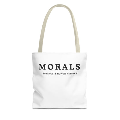 Morals Tote Bag - Integrity, Honor, Respect | Reusable Shopping Bag | Eco-Friendly Gift | Stylish Beach Bag | Thoughtful Present | [...]