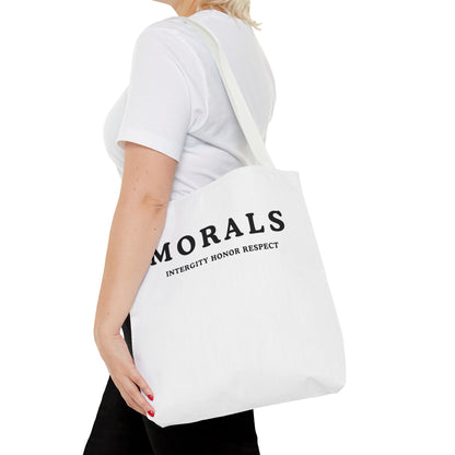 Morals Tote Bag - Integrity, Honor, Respect | Reusable Shopping Bag | Eco-Friendly Gift | Stylish Beach Bag | Thoughtful Present | [...]