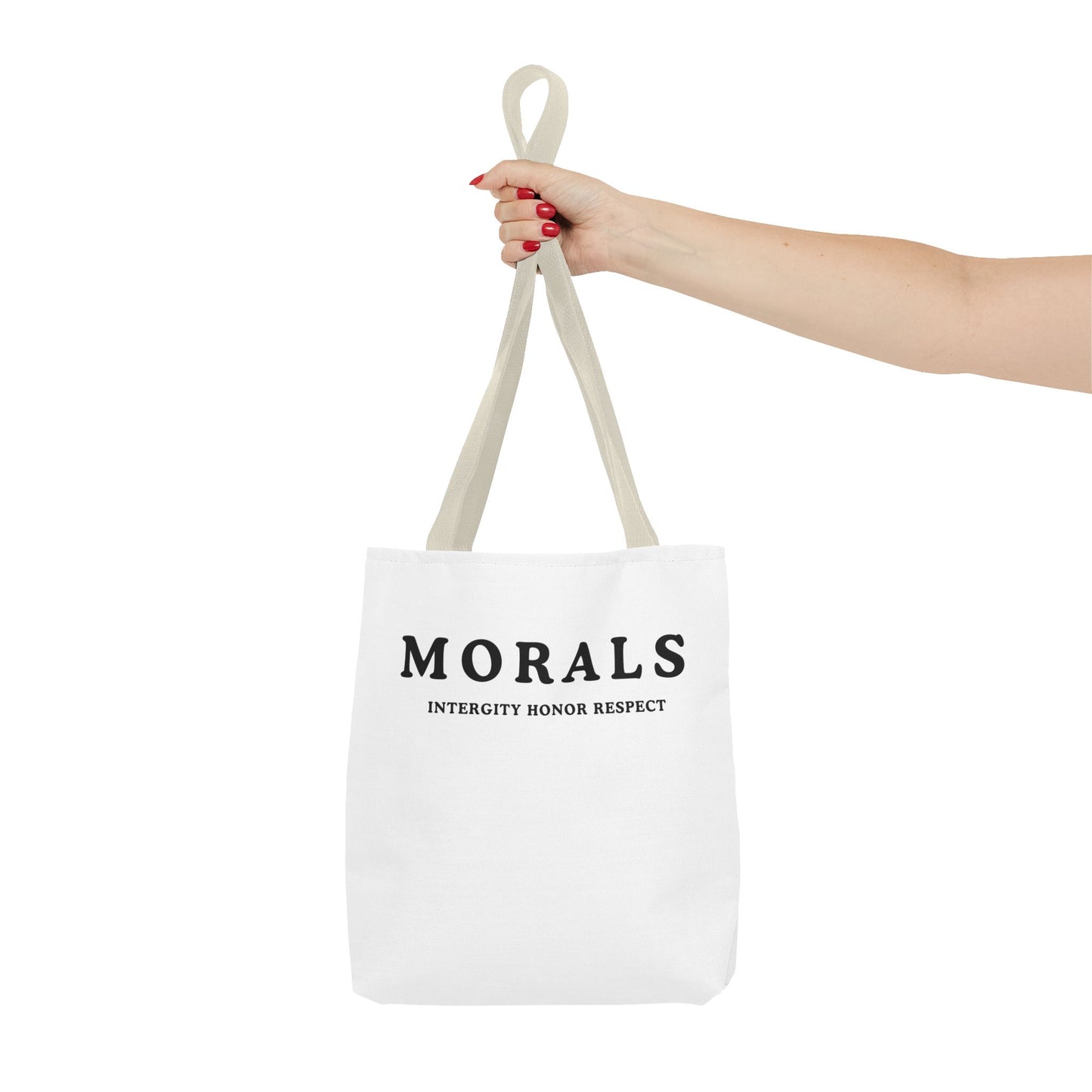 Morals Tote Bag - Integrity, Honor, Respect | Reusable Shopping Bag | Eco-Friendly Gift | Stylish Beach Bag | Thoughtful Present | [...]
