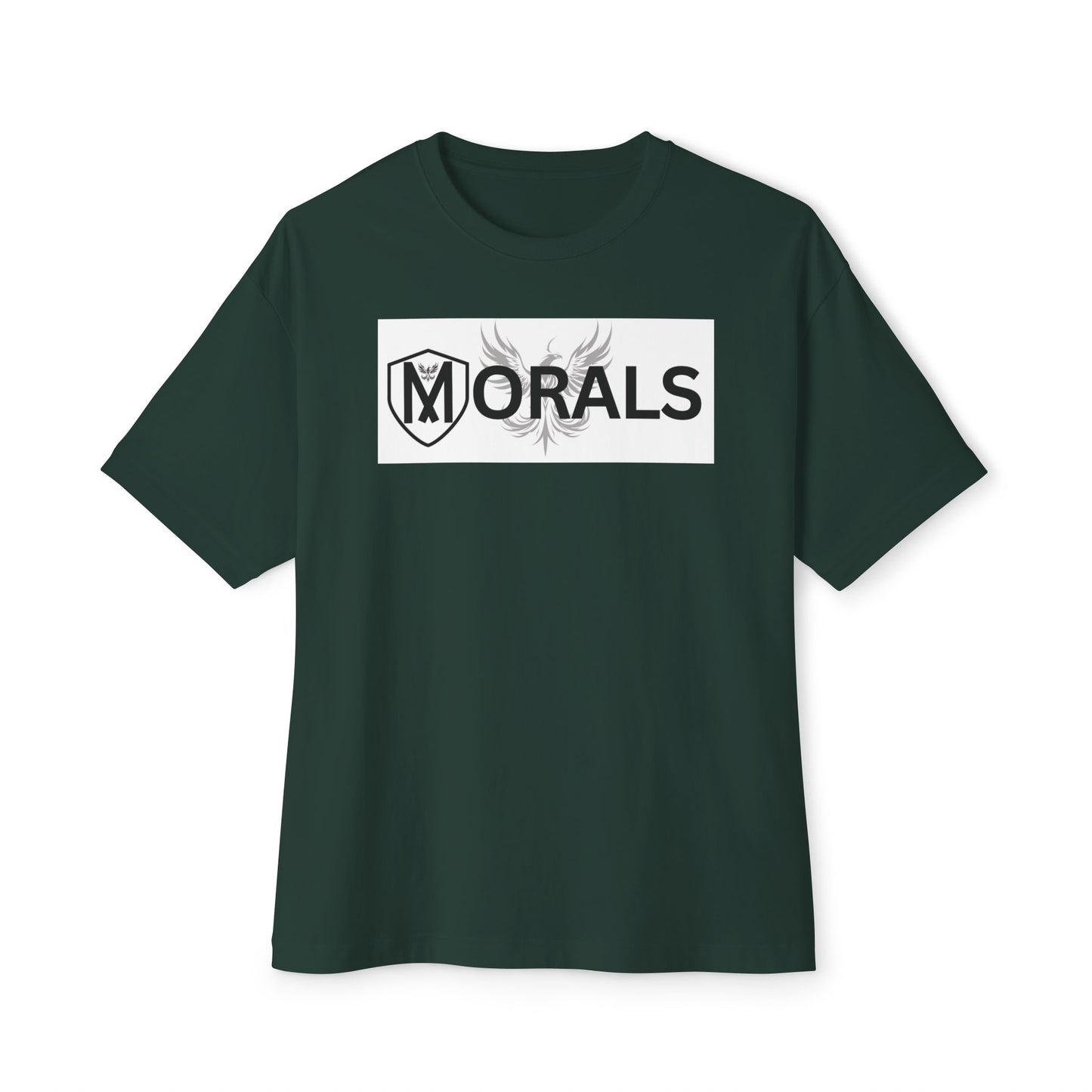 MORALS BOX LOGO Unisex Oversized Boxy Tee