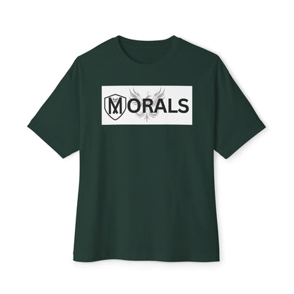 MORALS BOX LOGO Unisex Oversized Boxy Tee