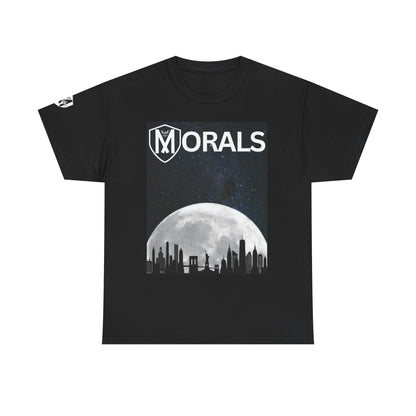 Morals NYC Skyline on the moon