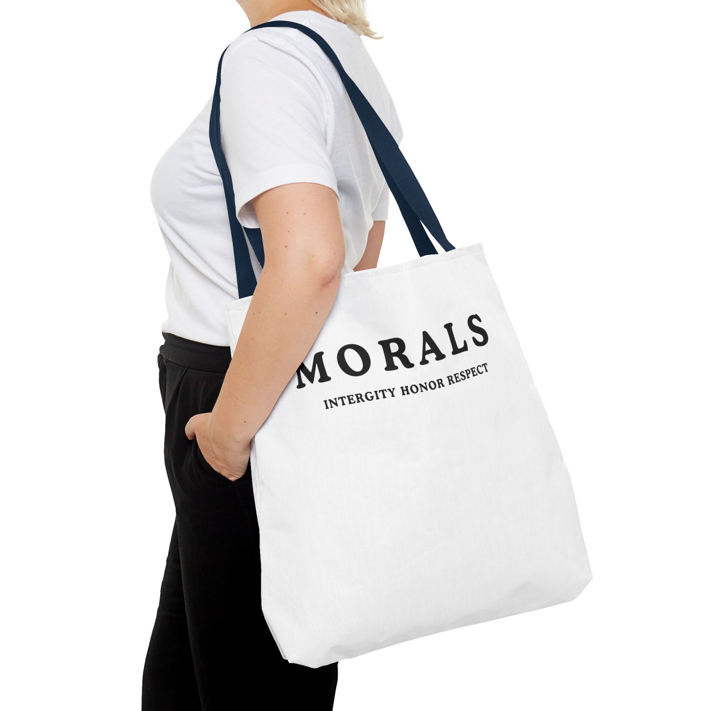 Morals Tote Bag - Integrity, Honor, Respect | Reusable Shopping Bag | Eco-Friendly Gift | Stylish Beach Bag | Thoughtful Present | [...]