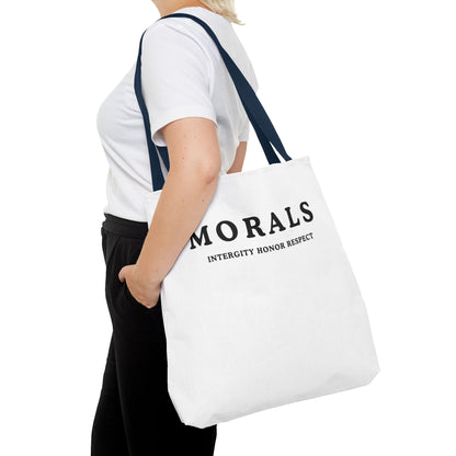 Morals Tote Bag - Integrity, Honor, Respect | Reusable Shopping Bag | Eco-Friendly Gift | Stylish Beach Bag | Thoughtful Present | [...]