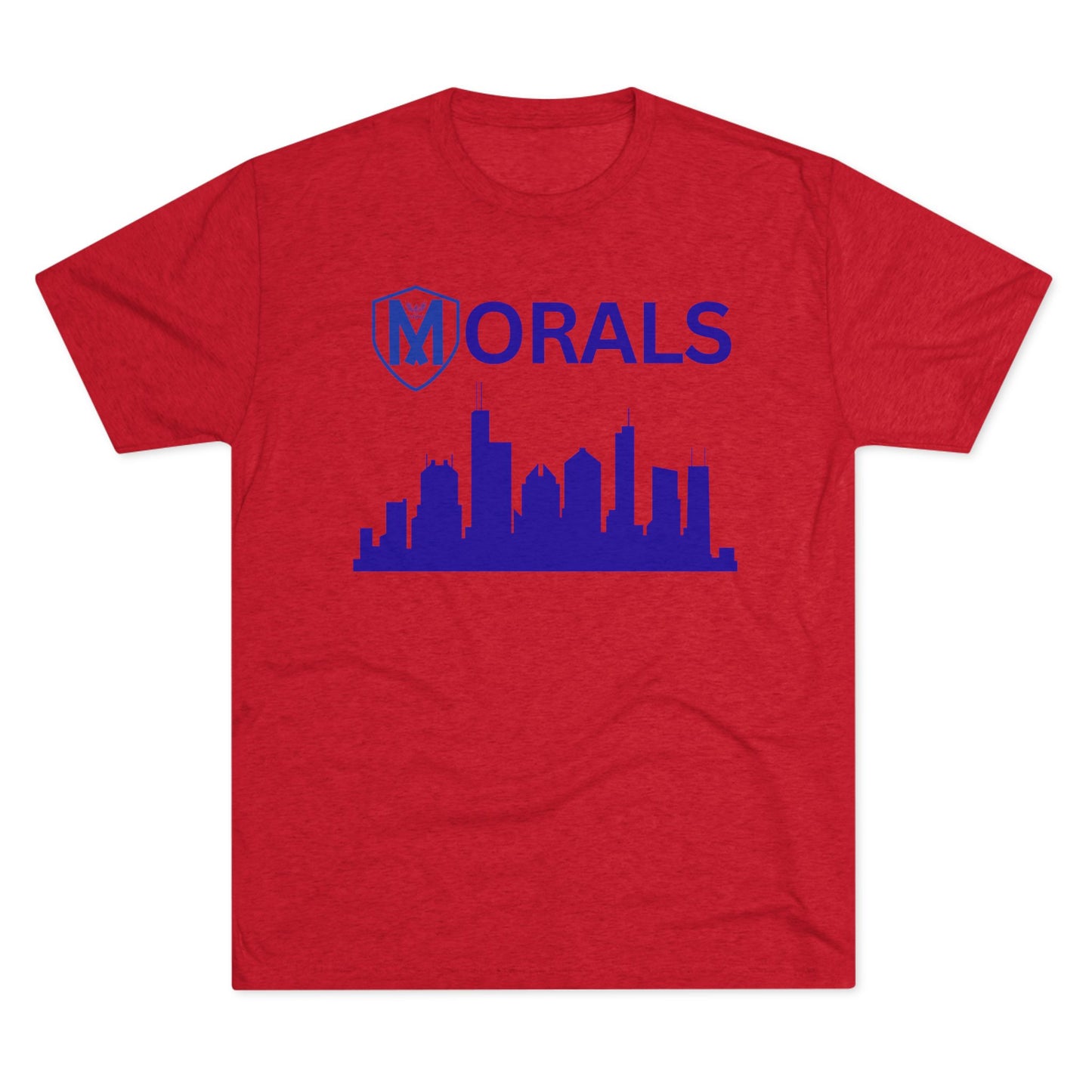 Chicago City Skyline Morals Tri-Blend T-Shirt