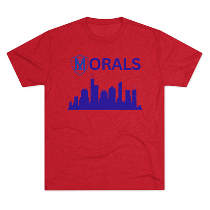 Chicago City Skyline Morals Tri-Blend T-Shirt