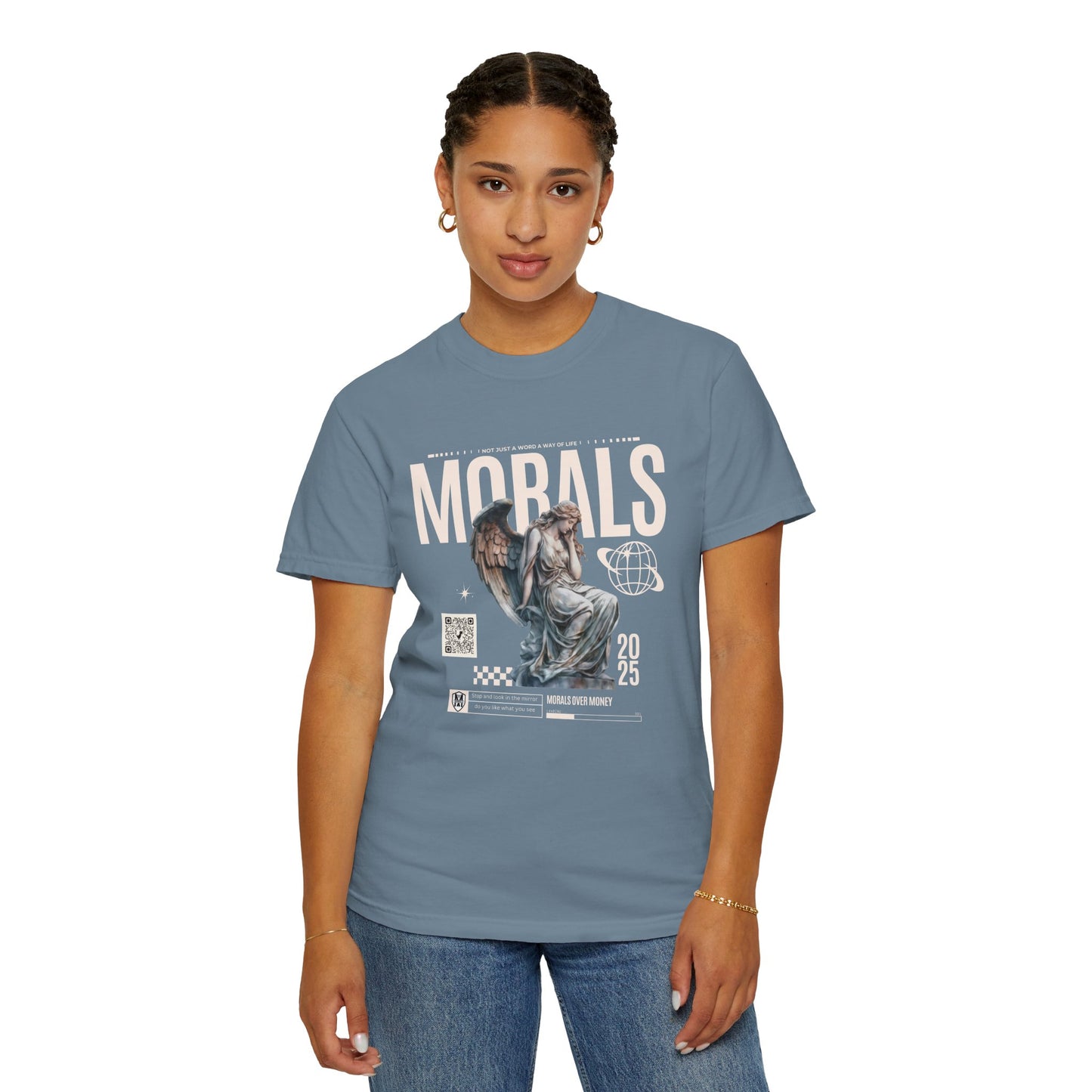 Garment-Dyed T-shirt - MORALS Print