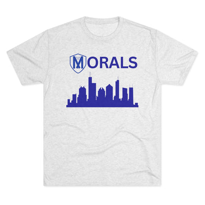 Chicago City Skyline Morals Tri-Blend T-Shirt