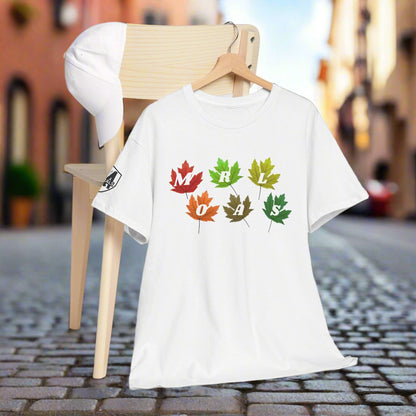 Morals Autumn Leaves  Cotton T-Shirt