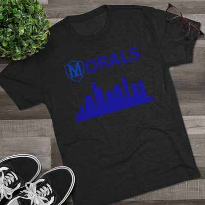 Chicago City Skyline Morals Tri-Blend T-Shirt